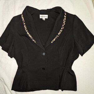 Black, Blouse / Top, Danny & Nicole, Sz 18,